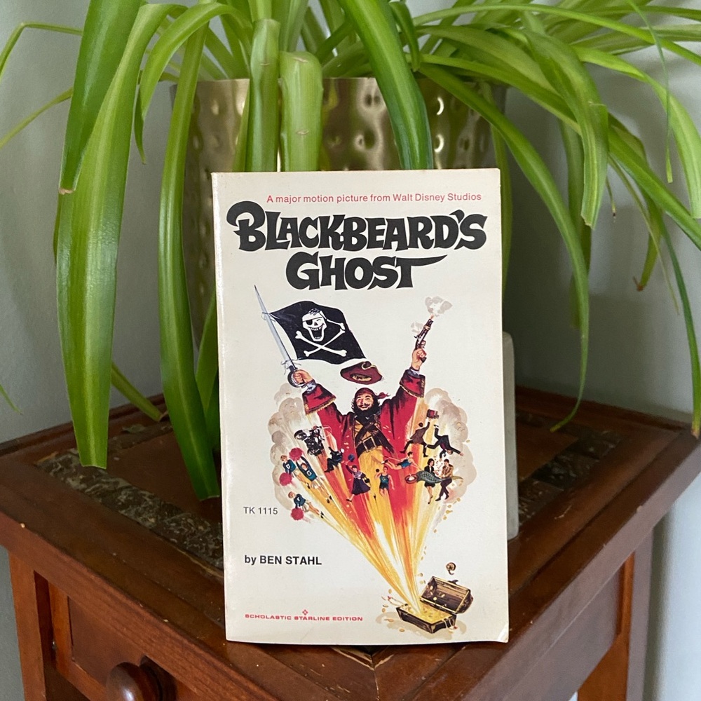 *Vintage Disney* "Blackbeard's Ghost" by Ben Stahl Paperback Book (1965)